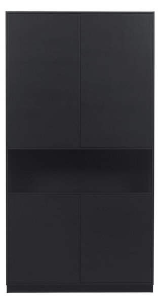 Černá modulární skříňka z borovicového dřeva 110x210 cm Finca – WOOOD