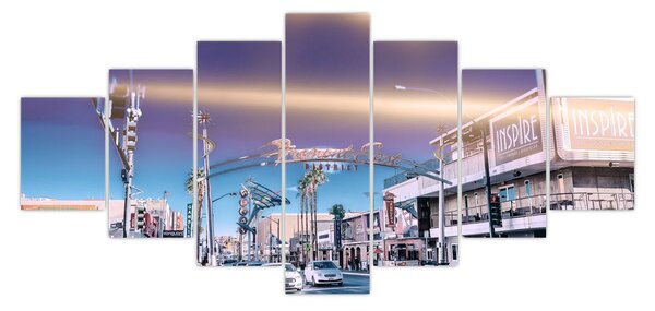 Obraz ulice v Las Vegas (210x100 cm)