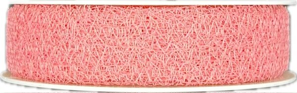 Stuha MESH floristická síťka růžová 25mm x 25m