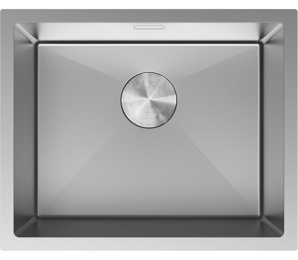 Mexen Trixo, 1-komorový nerezový dřez 540 x 440 mm, broušená ocel, 6414541000-01