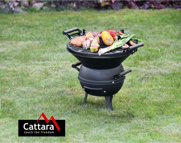 Gril na dřevěné uhlí Kettle – Cattara