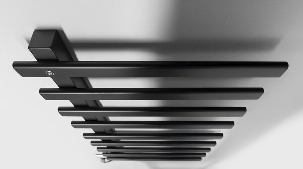 Sapho Sapho, ELCOR elektrický sušák ručníků 480x920x50mm, 128W, černá matná, EB460