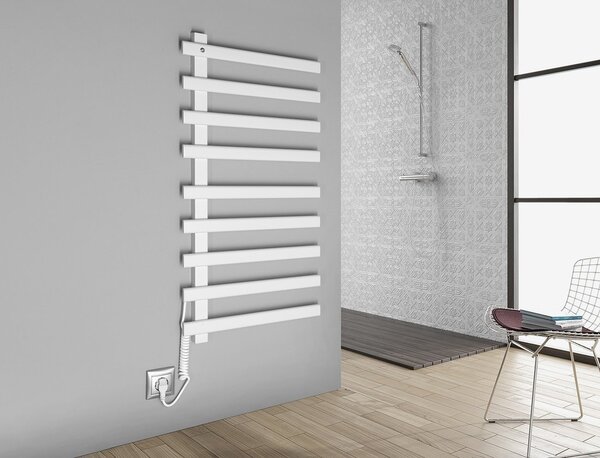 Sapho Sapho, ELCOR elektrický sušák ručníků 480x920x50mm, 128W, černá matná, EB460