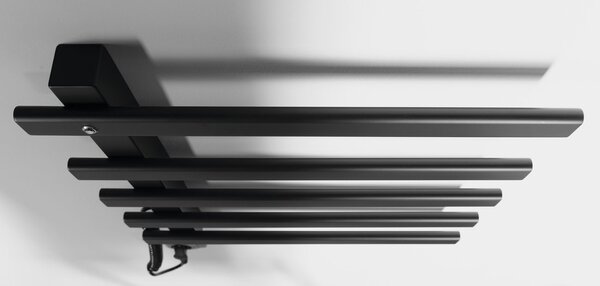 Sapho Sapho, ELCOR elektrický sušák ručníků 480x520x50mm, 85W, černá matná, EB530