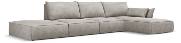 Světle šedá rohová pohovka (pravý roh) Vanda – Mazzini Sofas