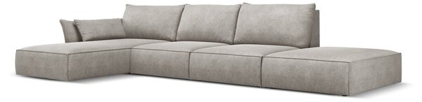 Světle šedá rohová pohovka (levý roh) Vanda – Mazzini Sofas