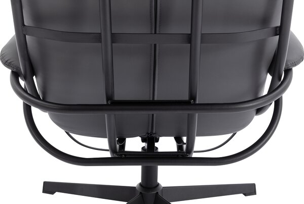 RELAXAČNÍ KŘESLO S TABURETEM, textil, šedá Livetastic - Křesla klasická, Online Only