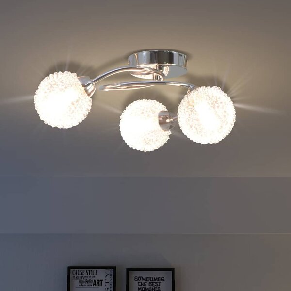 Stropní svítidlo se 3 LED žárovkami G9 120 W