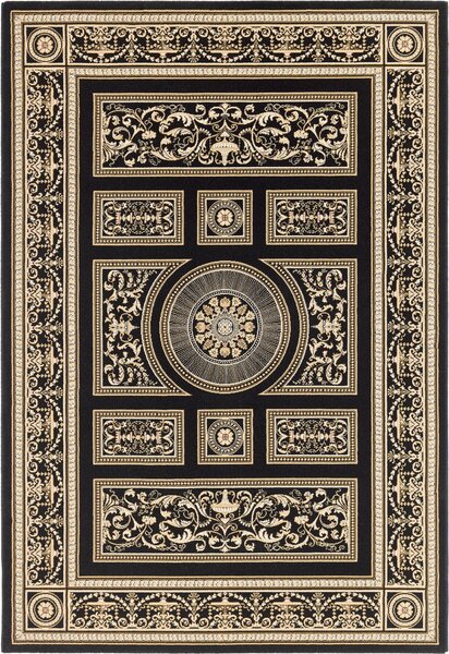 Kusový koberec Ragolle Da Vinci 57859 3233 černý krémový Rozměr: 160x230 cm