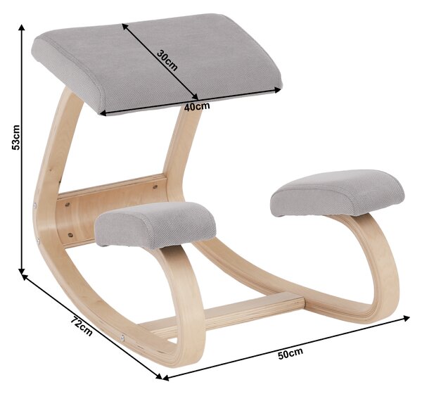 Balančná klekačka Gizike (sivohnědá taupe + přírodní)