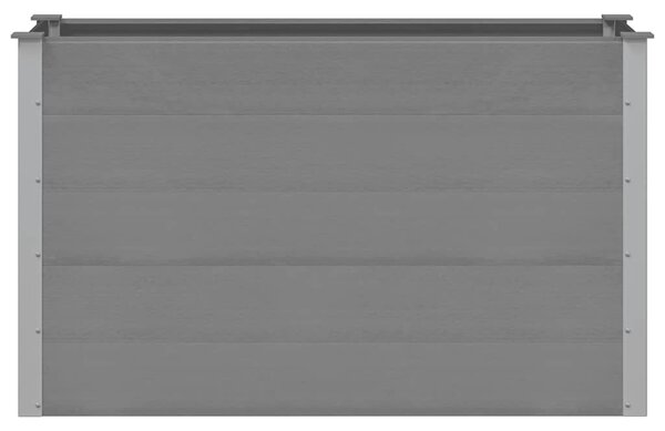 Vyvýšený záhon dřevoplast 150 x 50 x 91 cm šedý