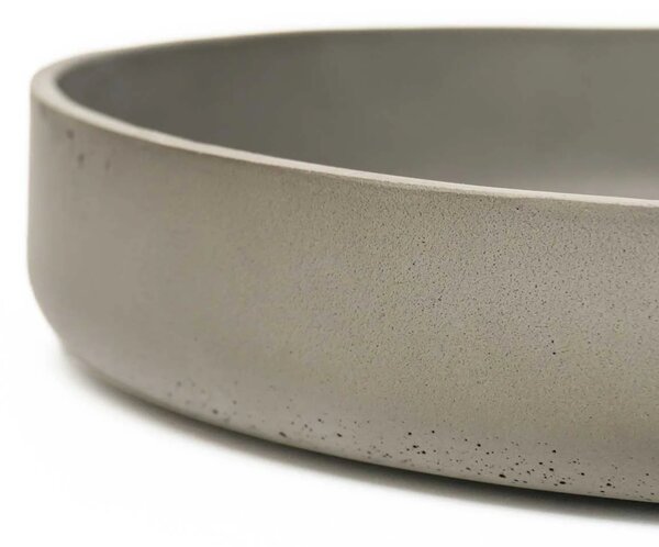 Dekorační miska ORYVEN, sklolaminát, průměr 34 cm, beton design