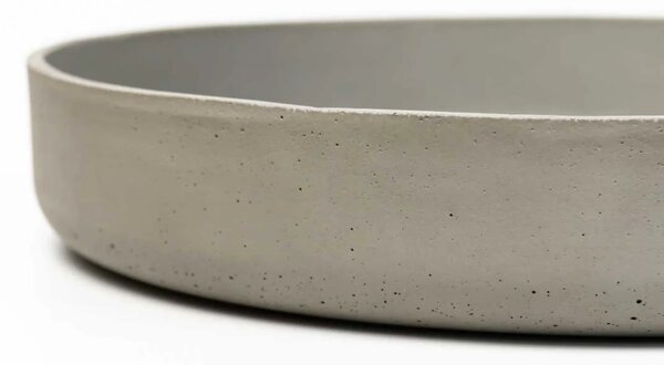 Dekorační miska ORYVEN, sklolaminát, průměr 30 cm, beton design