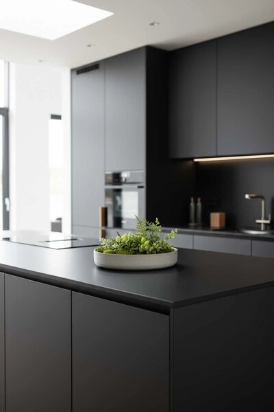 Dekorační miska ORYVEN, sklolaminát, průměr 34 cm, beton design