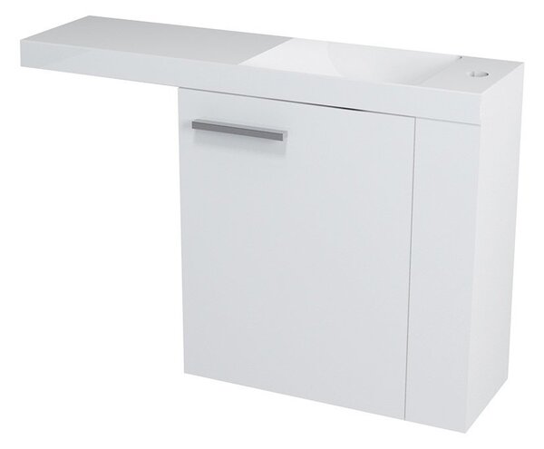 LATUS VI umyvadlová skříňka 50x50x22cm, pravá, bílá (55830) LT610-3030