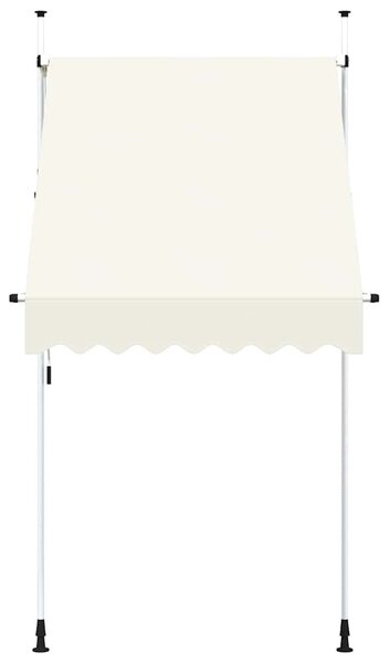 Ručně zatahovací markýza 150 cm krémová 143693