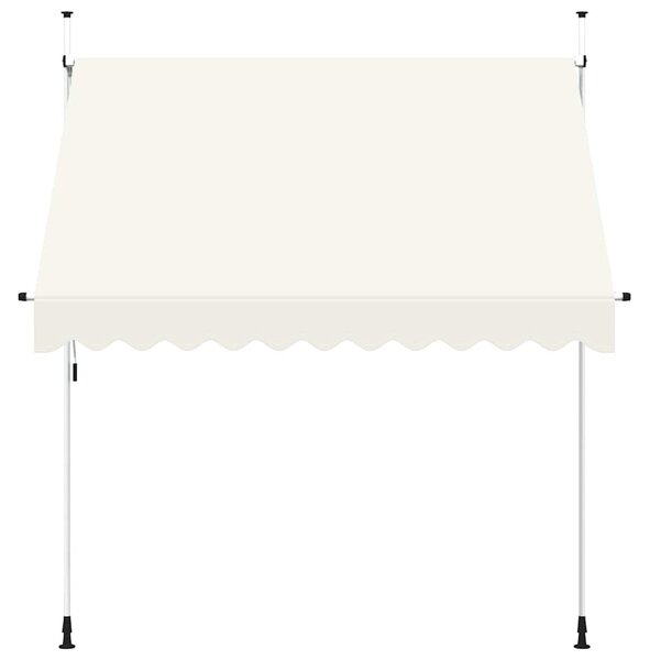 Ručně zatahovací markýza 250 cm krémová 143695