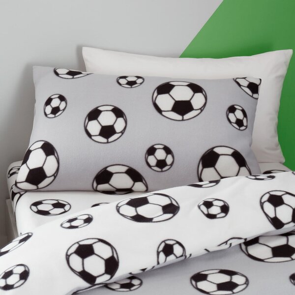 Flanelové dětské povlečení do postýlky 120x150 cm Football – Catherine Lansfield
