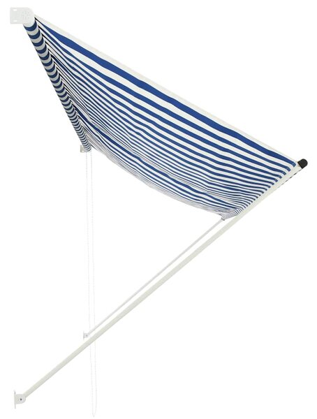 Zatahovací markýza modro-bílá 350 x 150 cm