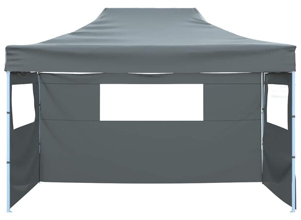 Skládací stan se 3 stěnami 431x291x315 cm antracitový
