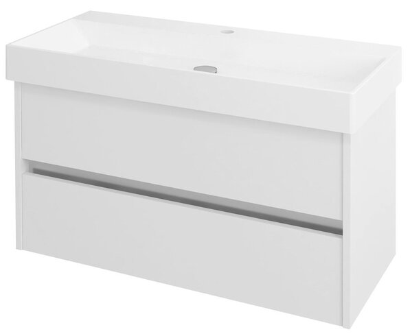 NIRONA umyvadlová skříňka 95x51,5x43 cm, bílá (NR100) NR100-3030