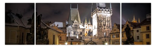 Obraz nasvětlené Prašné brány (170x50 cm)