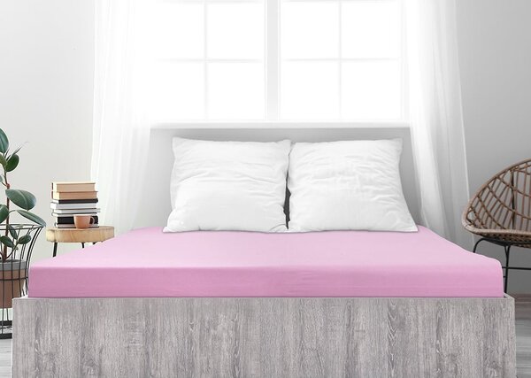 Růžové prostěradlo 90x200 cm – B.E.S
