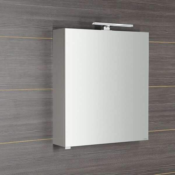 Sapho Sapho, RIWA galerka s LED osvětlením, 60x70x17cm, bílá lesk, RIW060-0030