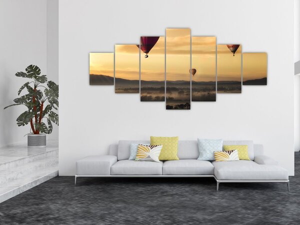 Obraz - létající balóny (210x100 cm)