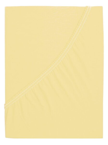 Žluté napínací prostěradlo 140x200 cm – B.E.S
