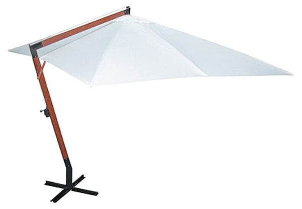 Slunečník 300 x 400 cm bílý