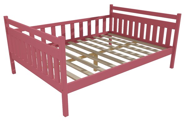 Vomaks Dětská postel DP 003 XL Rozměr: 160 x 200 cm, Povrchová úprava: netransparentní barva růžová
