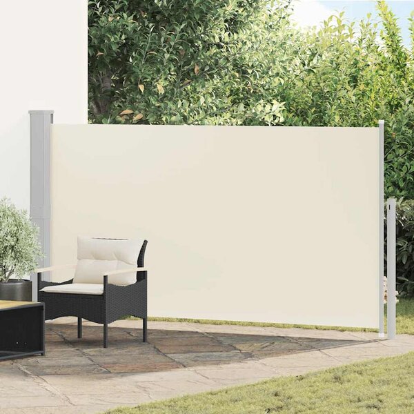 Boční markýza na terasu 160 x 300 cm krémová