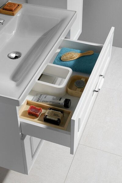 Aqualine Aqualine, FAVOLO umyvadlová skříňka 76,5x60x44,6 cm, bílá mat, FV280