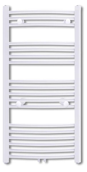 Žebříkový radiátor obloukový, ústřední topení 600 x 1160 mm boční a střední přípojka