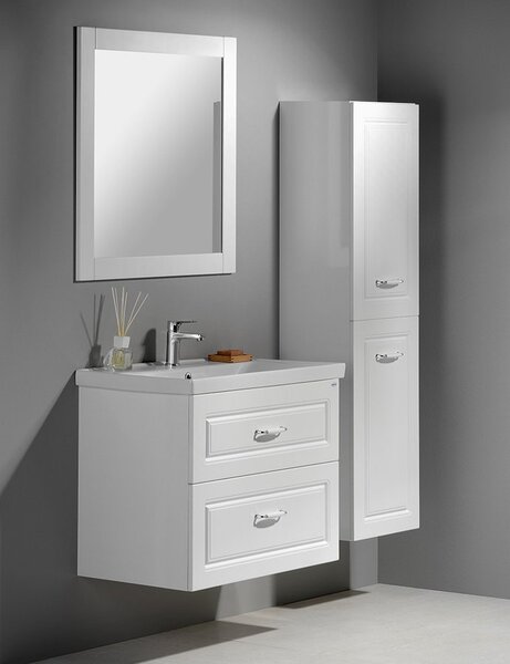 Aqualine Aqualine, FAVOLO umyvadlová skříňka 52x72,5x44 cm, bílá mat, FV255