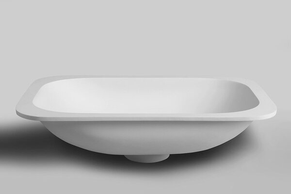 Sapho Sapho, IMPALA umyvadlo pod desku 588x166x355mm, Rockstone, matná bílá, IM540