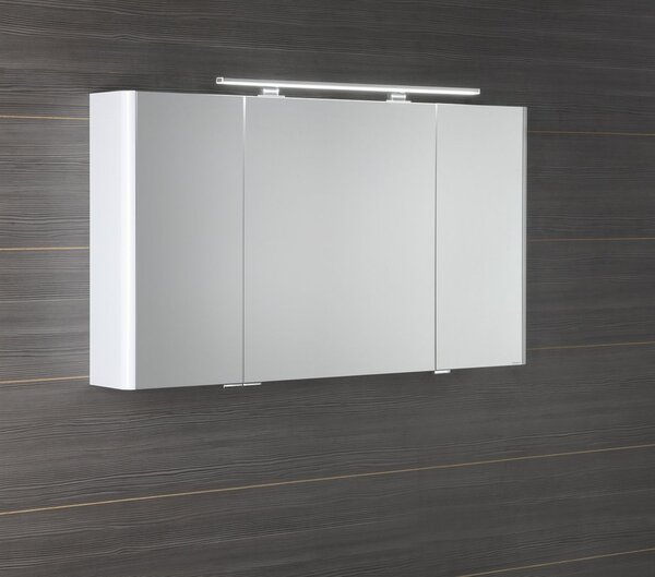 Sapho Sapho, LUCIE galerka s LED osvětlením, 126x70x17cm, bílá, LU125-0030