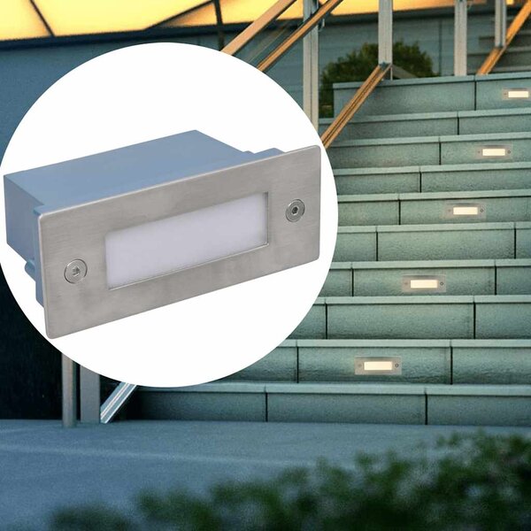 LED svítidla zápustná do schodů 44 x 111 x 56 mm