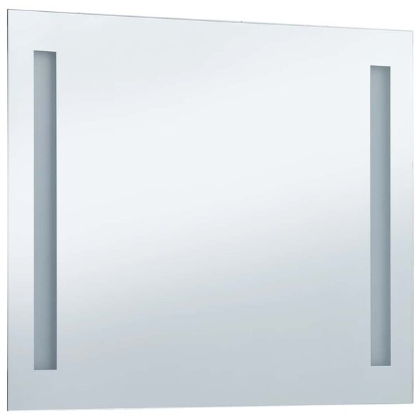 Koupelnové nástěnné zrcadlo s LED osvětlením 100 x 60 cm