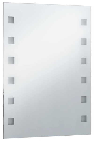 Koupelnové nástěnné zrcadlo s LED osvětlením 60 x 80 cm