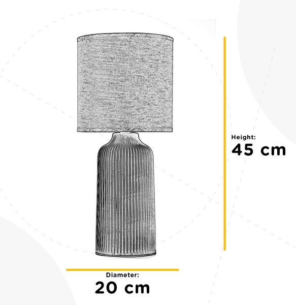 STOLNÍ LAMPA, E27, 20/45 cm - Online Only svítidla, Online Only