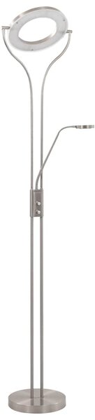 Stojací lampa 18 W stříbrná 180 cm stmívatelná