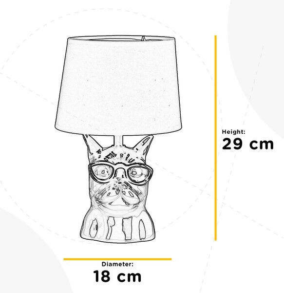 STOLNÍ LAMPA, E14, 18/29 cm - Online Only svítidla, Online Only