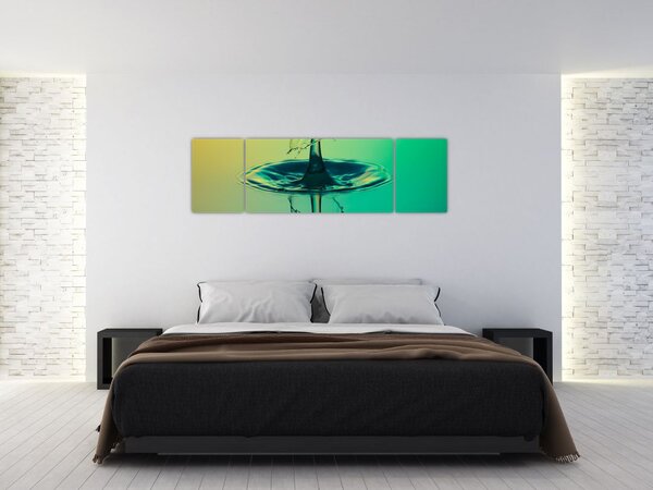 Obraz kapky vody (170x50 cm)