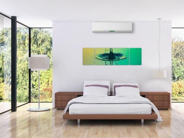 Obraz kapky vody (170x50 cm)