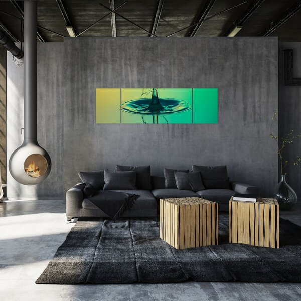 Obraz kapky vody (170x50 cm)