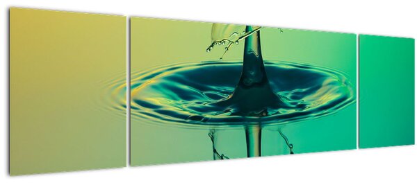 Obraz kapky vody (170x50 cm)