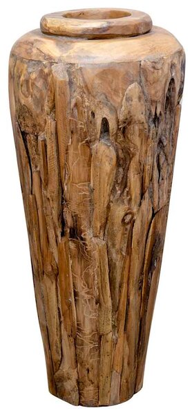 Dekorativní váza 40 x 100 cm masivní teakové dřevo
