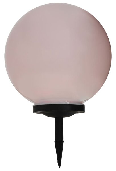 Zahradní solární lampy 2 ks LED kulovité 40 cm RGB